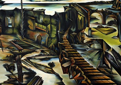 Stairway to Nowhere Oil/canvas 48″ x 50″