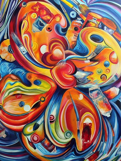 Saturn. Oil/canvas 48” x 60”