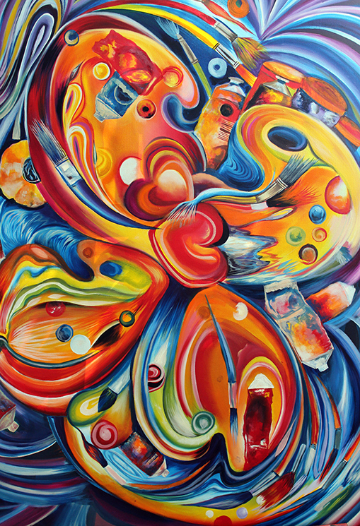 Saturn. Oil/canvas 48” x 60”