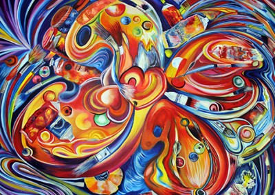 Propellette. Oil/canvas 47” x 36”