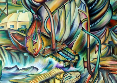 Guantanameridad. Oil/canvas 46” x5 0”