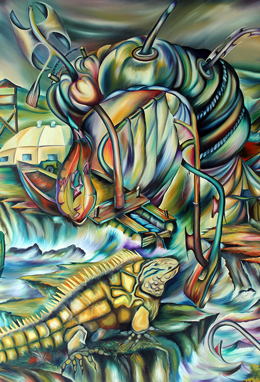 Guantanameridad. Oil/canvas 46” x5 0”