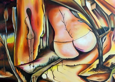 Gran Papallon. Oil/canvas 36” x 48”